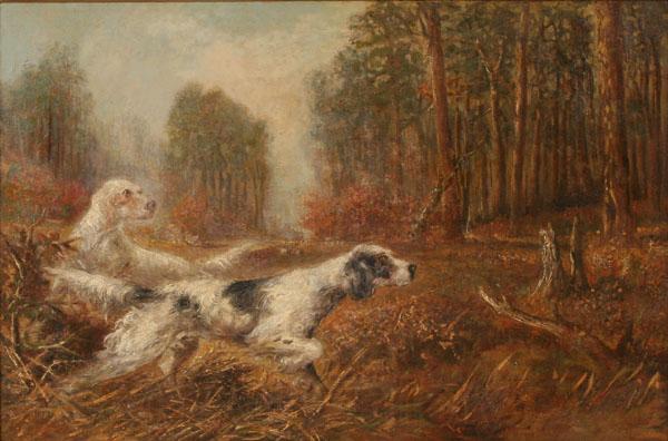 unknow artist Oil painting of hunting dogs by Verner Moore White. France oil painting art